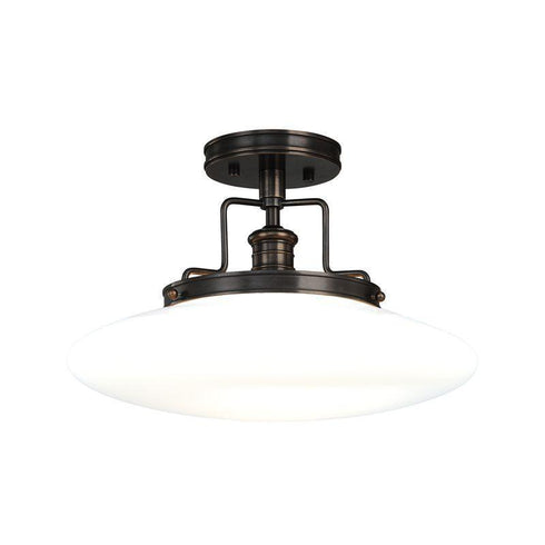 Hudson Valley Beacon 1 Light Semi Flush Model: 4205-OB